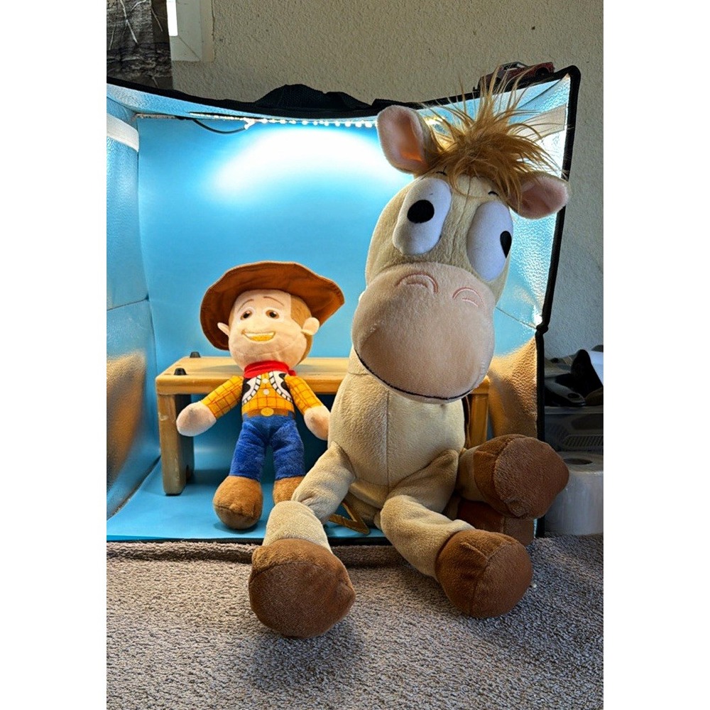 Disney Toy Story Woody & Bullseye Plush Stuffed Animals Large 24-36 in 2017